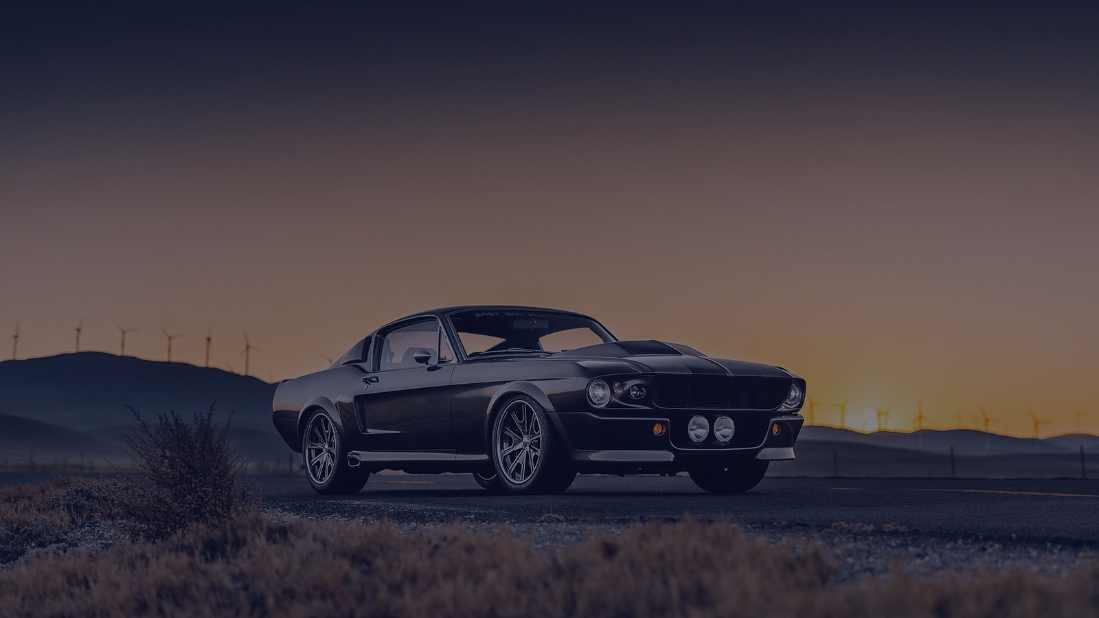 Los Angeles, USA - August 2021: old retro classic sports car Ford Mustang Eleanor.